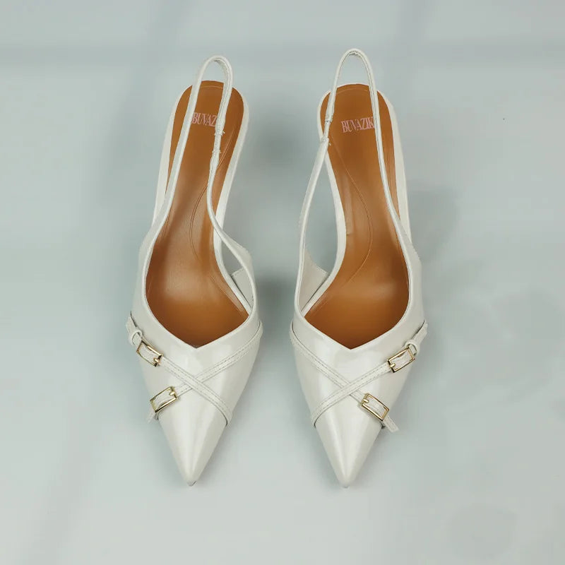 Cross Bukcle Strap Brand Sandal