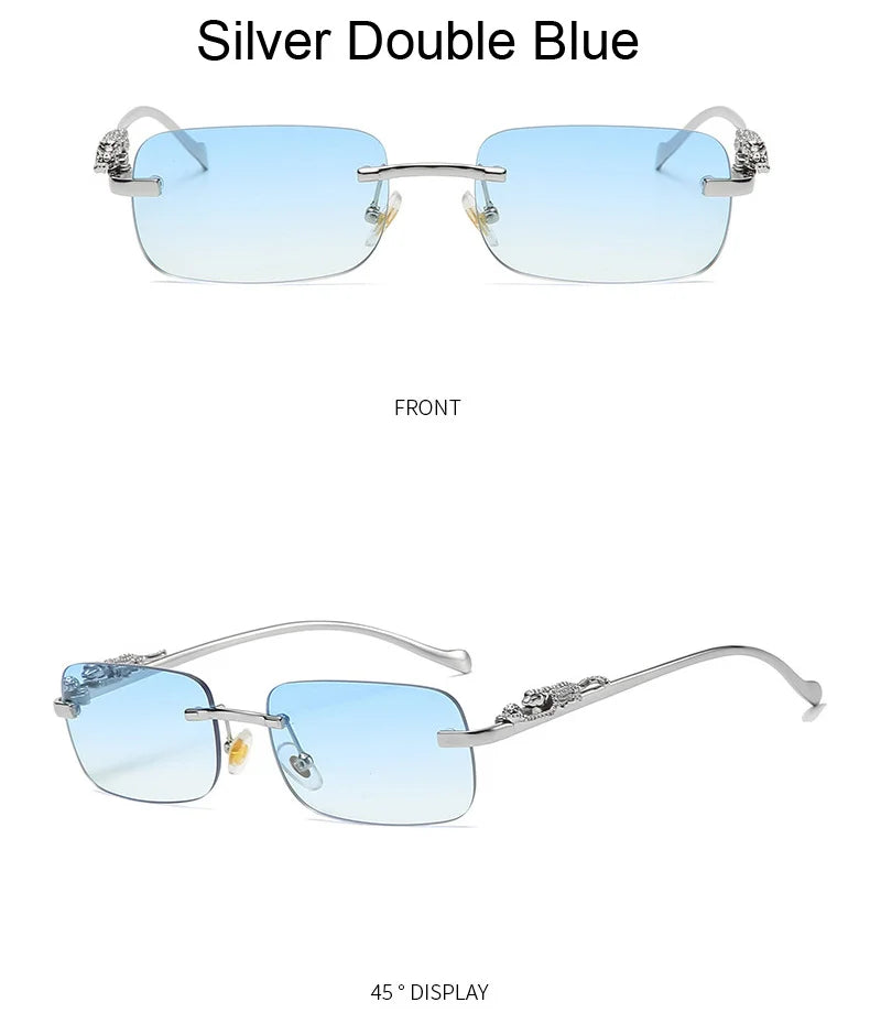 Rimless Square Sunglasses Woman
