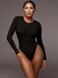 O Neck Long Sleeve  Bodysuit Women - Norellé