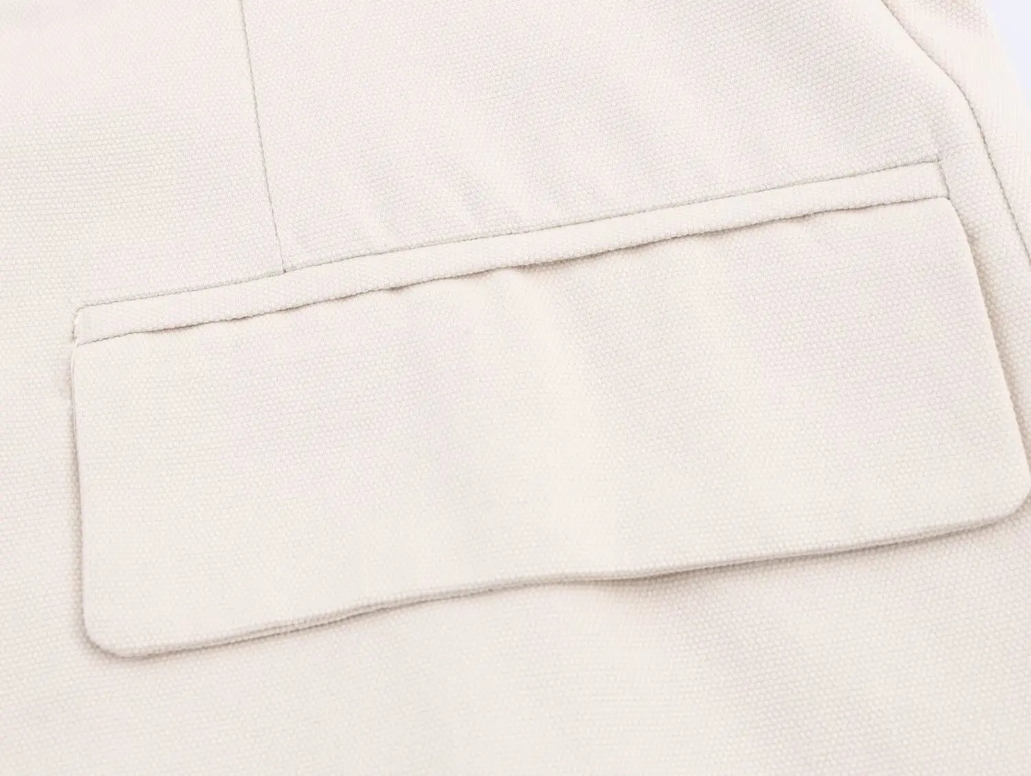 Women’s Loose Texture Blazer Lapel Long Sleeves Patch Pockets Hidden Button Slit Hem Jacket