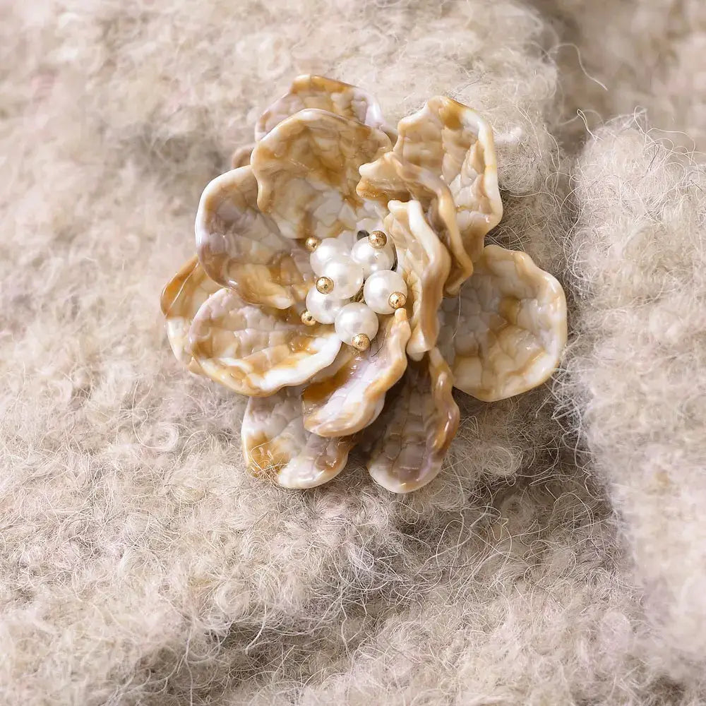 Women’s Floral Button Knit Cardigan Sweater