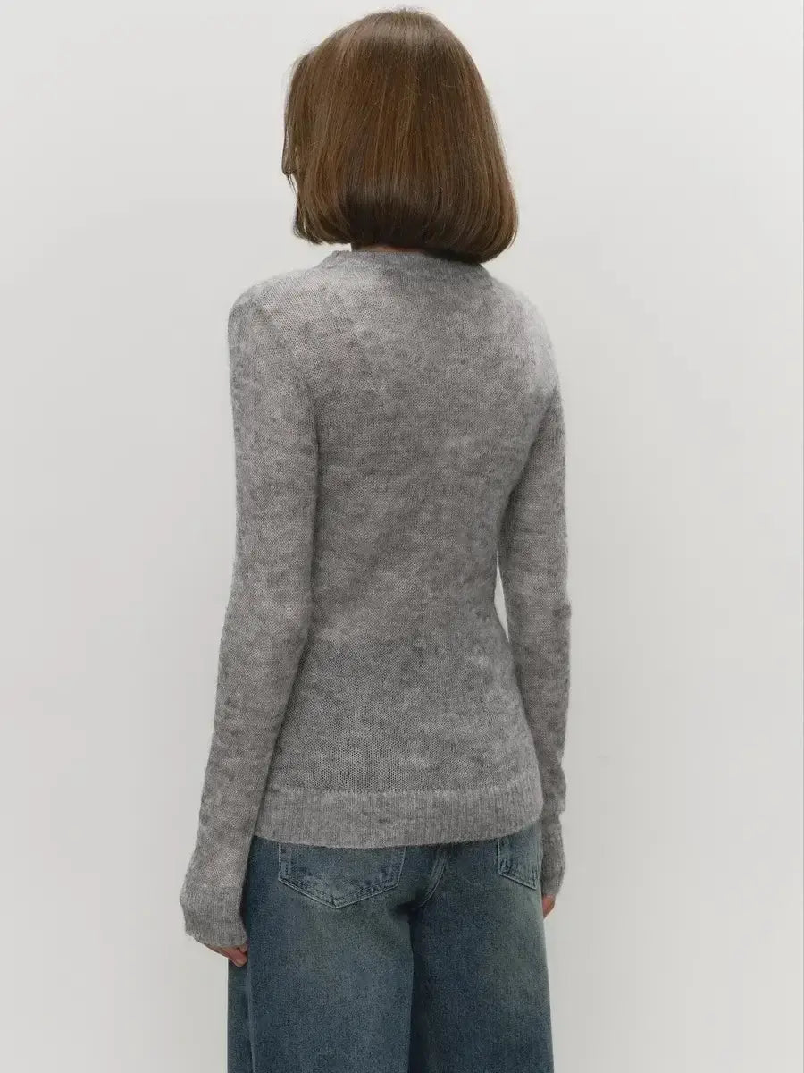 Women’s O-neck Elegant Slim Fit Sweater