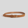 Women Color Suede With Rivets Belt