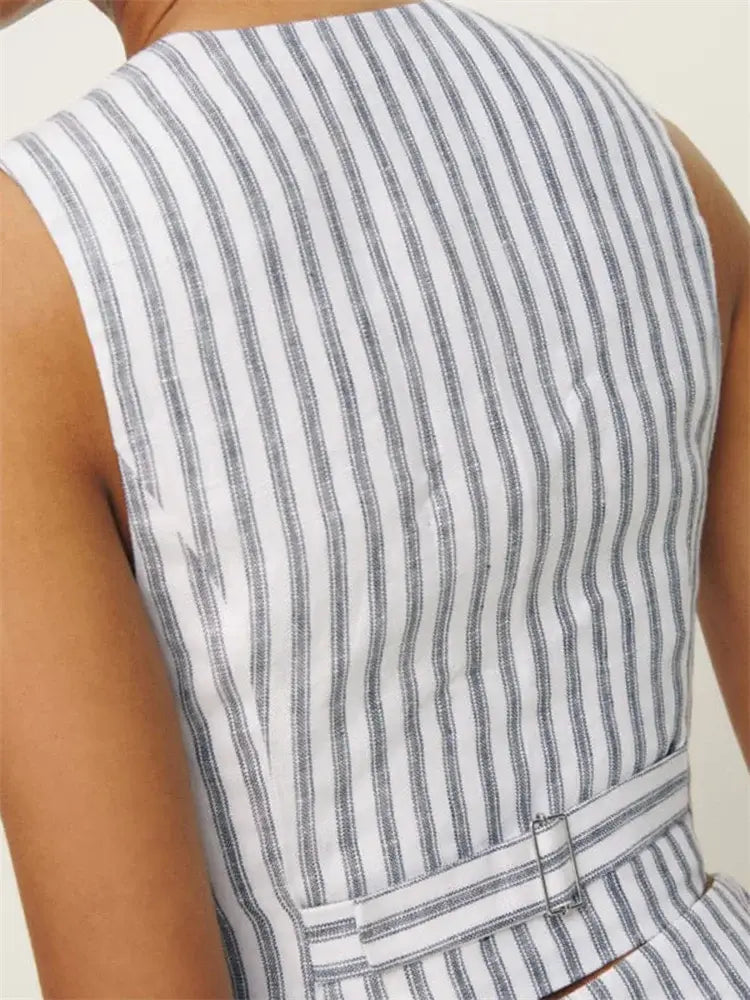 Women Deep V-neck Vest Sleeveless Tank