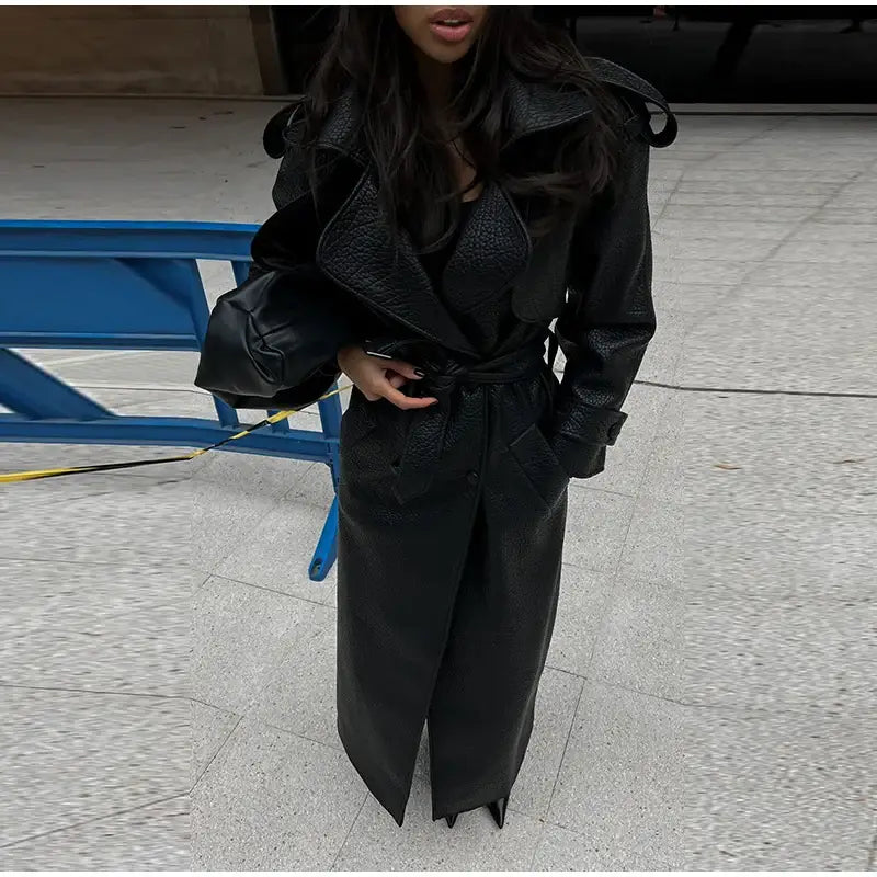 Retro Leather Women’s Coats