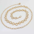 Fashion Circle Metal Waist Chain Belt