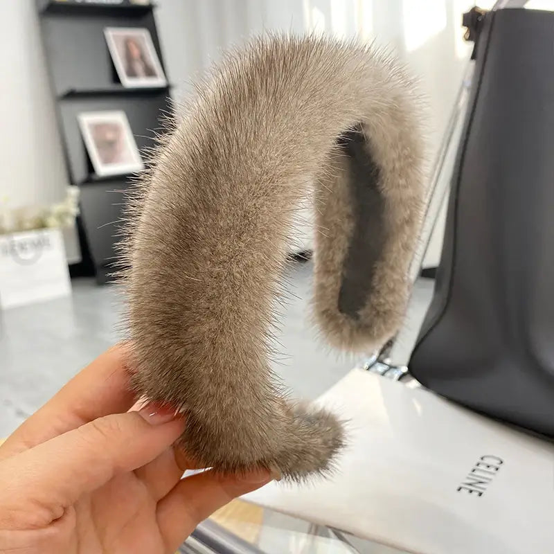 100% Real Mink Fur Headbands