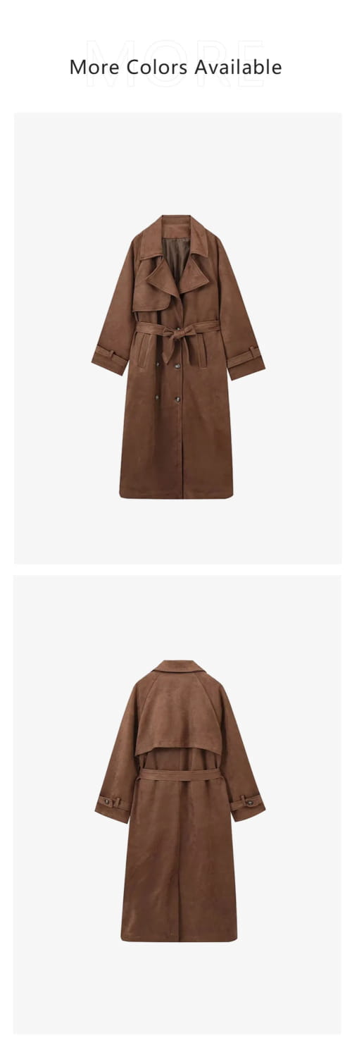 Women’s Retro Long Sleeve Windbreaker Coat