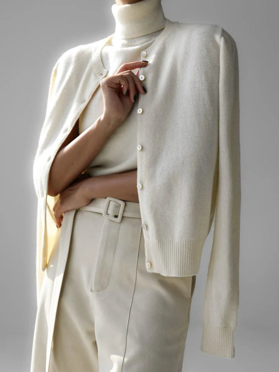 Women’s Solid Sweater Cardigan Long Sleeve