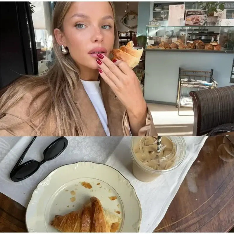 Chic Lapel Double Breasted Lady Oversize Jacket