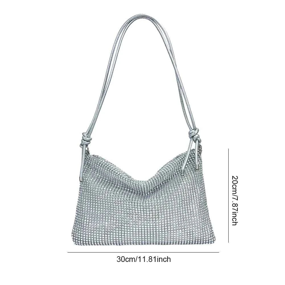 Women Shiny Rhinestone Dinner Bag