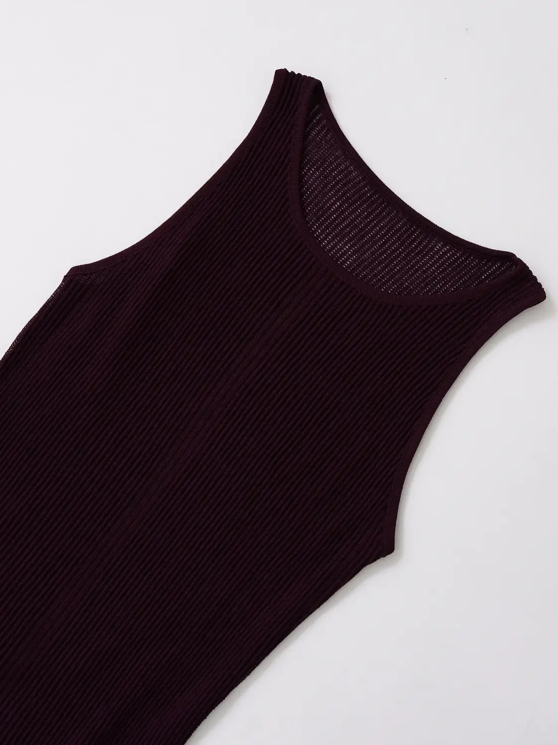 Bodycon Midi Dress for Women O Neck Sleeveless