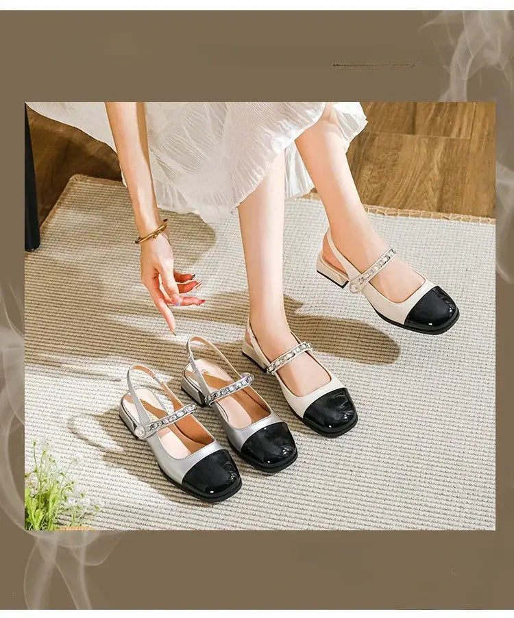 Women’s High Heels Round Head Vintage Shoes
