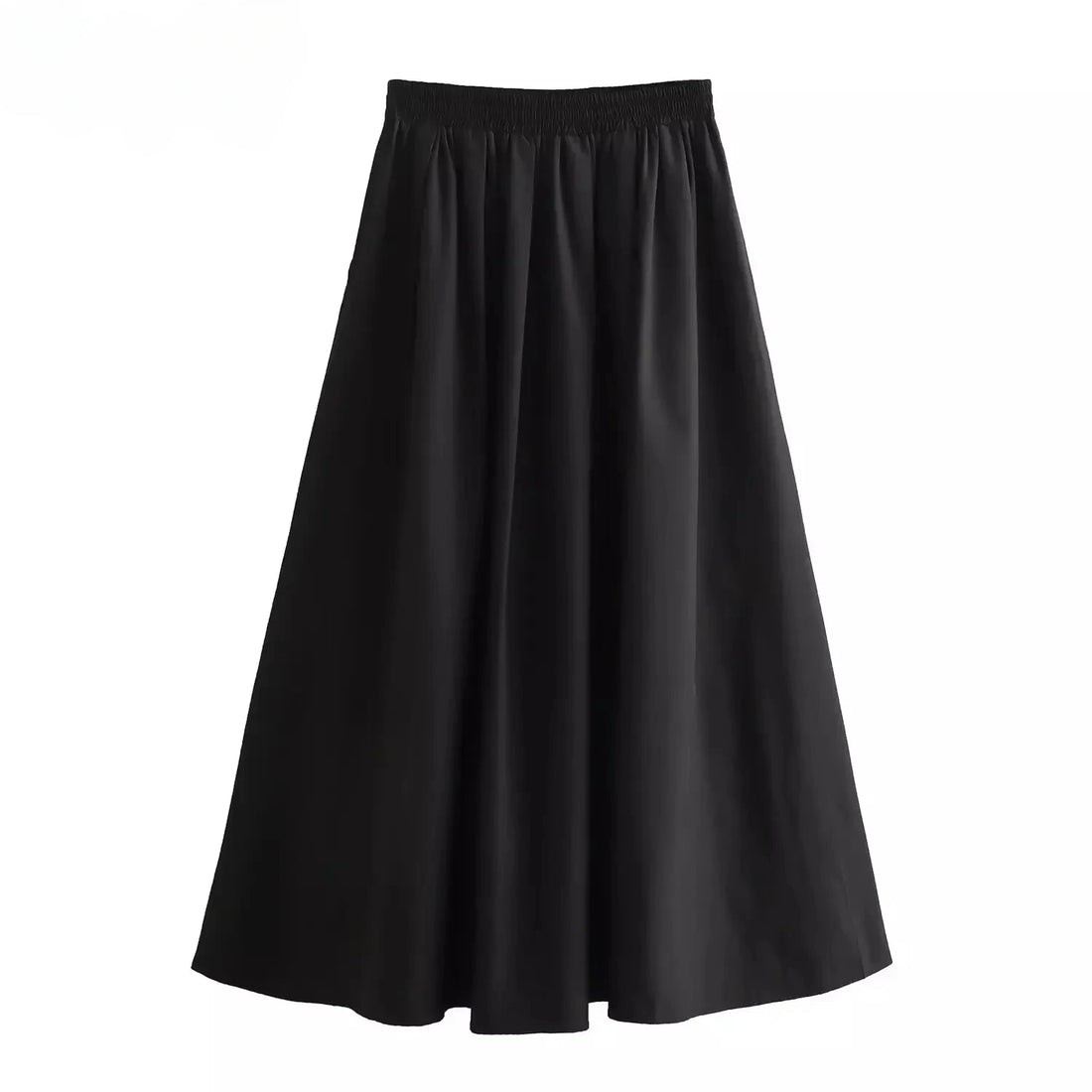 Women's Fashion  Black Wide Pleated Swing Vintage - Norellé