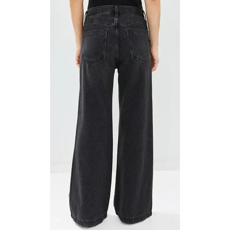 Female Straight Leg Jeans Women Low Rise