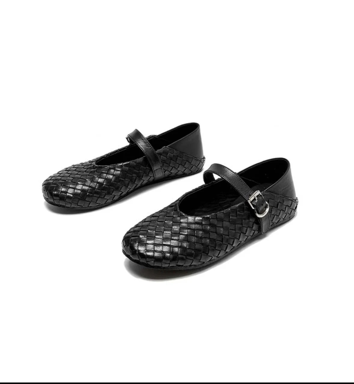 Flat Shoes Women’s Round-toe Ballet Soft Leather