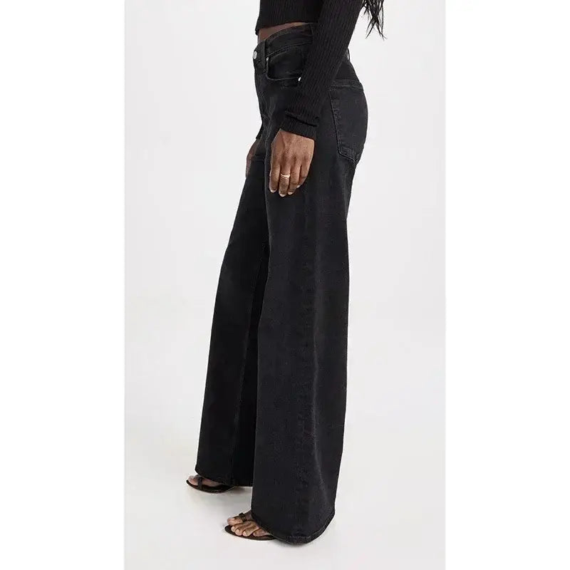 Female Straight Leg Jeans Women Low Rise