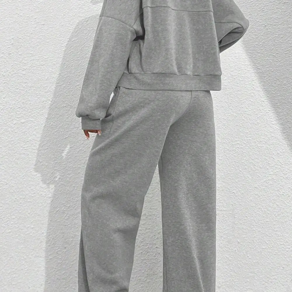 2 Pcs Zipper Cardigan Sets To Dress Woman Tracksuit Suits