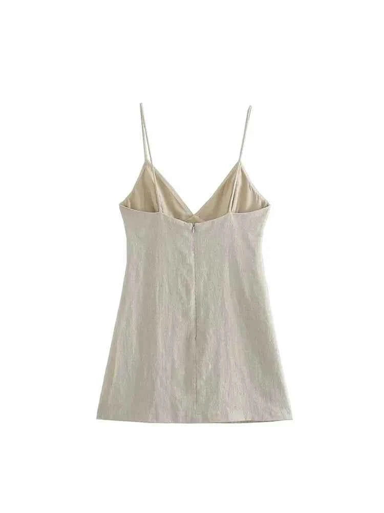 Women Chic Fashion Sleeveless Mini Dress