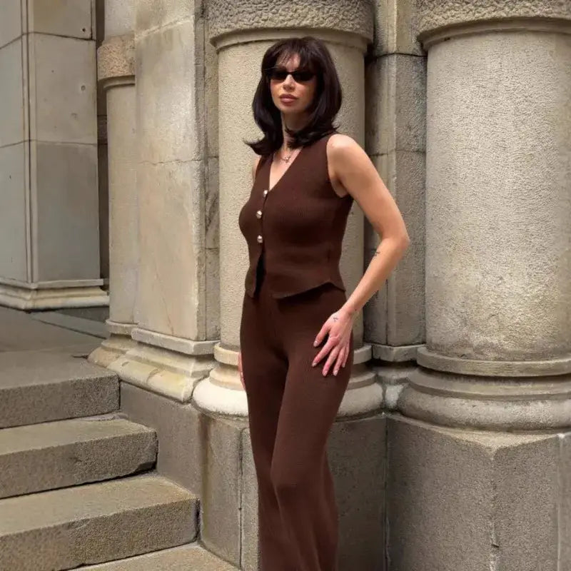 Knit Pant Sets Women