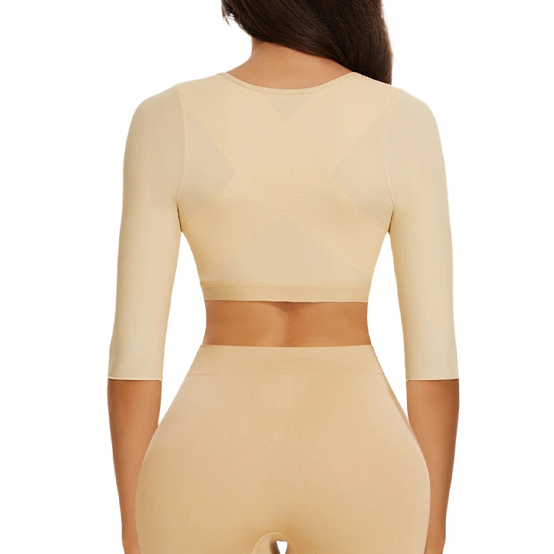 Body Shaper with Arm Women Tops for Compression