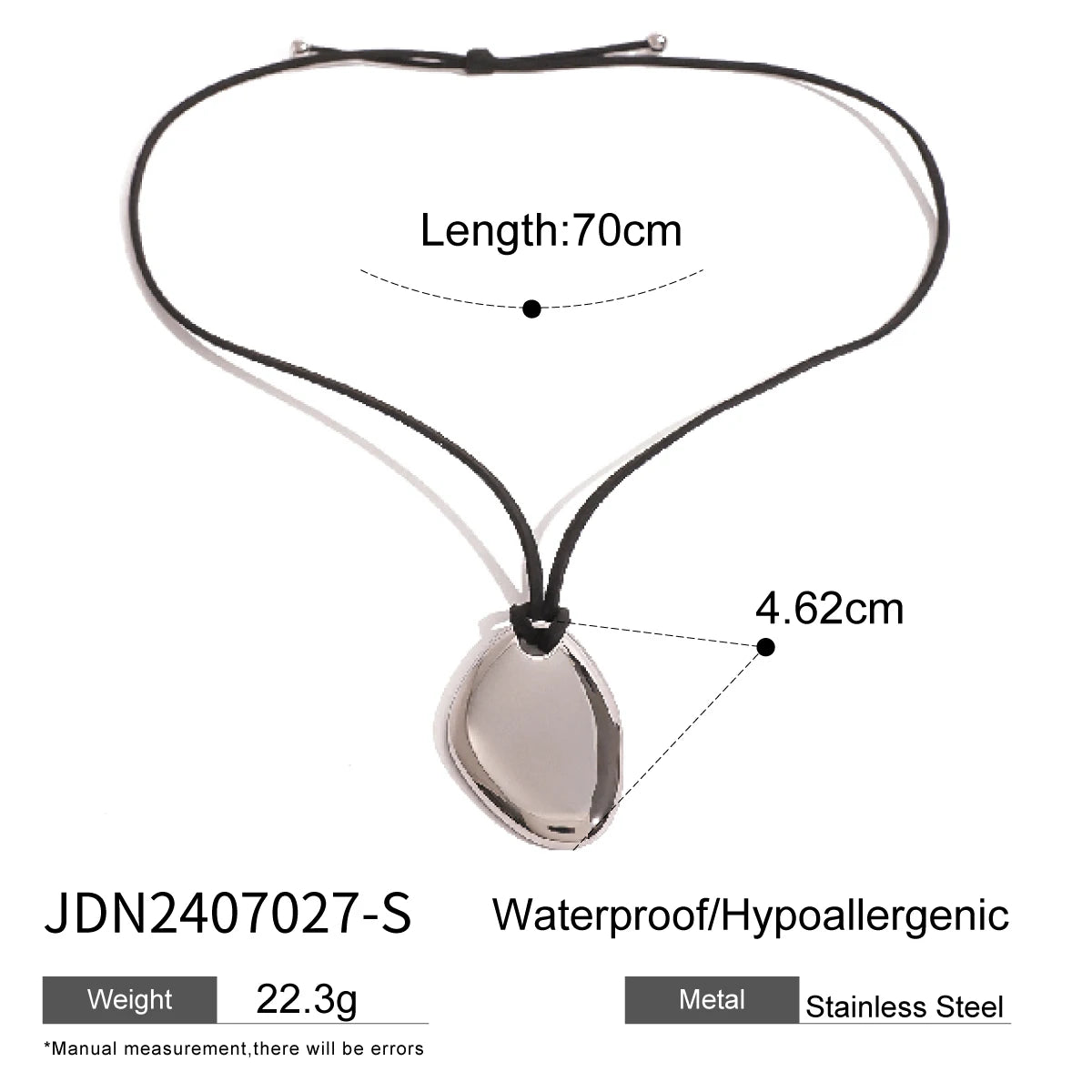 Stainless Steel Personalized fashion Irregular Glossy Pendant