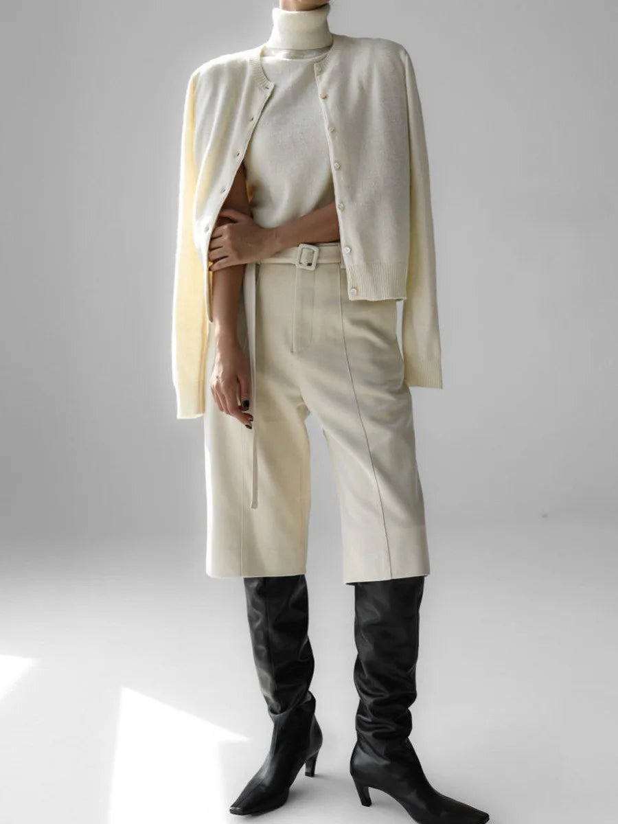 Women’s Solid Sweater Cardigan Long Sleeve