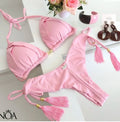 Triangle Bathing Suit for Women Brazilian Bikinis Halter - Norellé