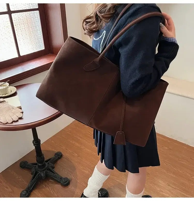 Faux Suede High Quality Handbag