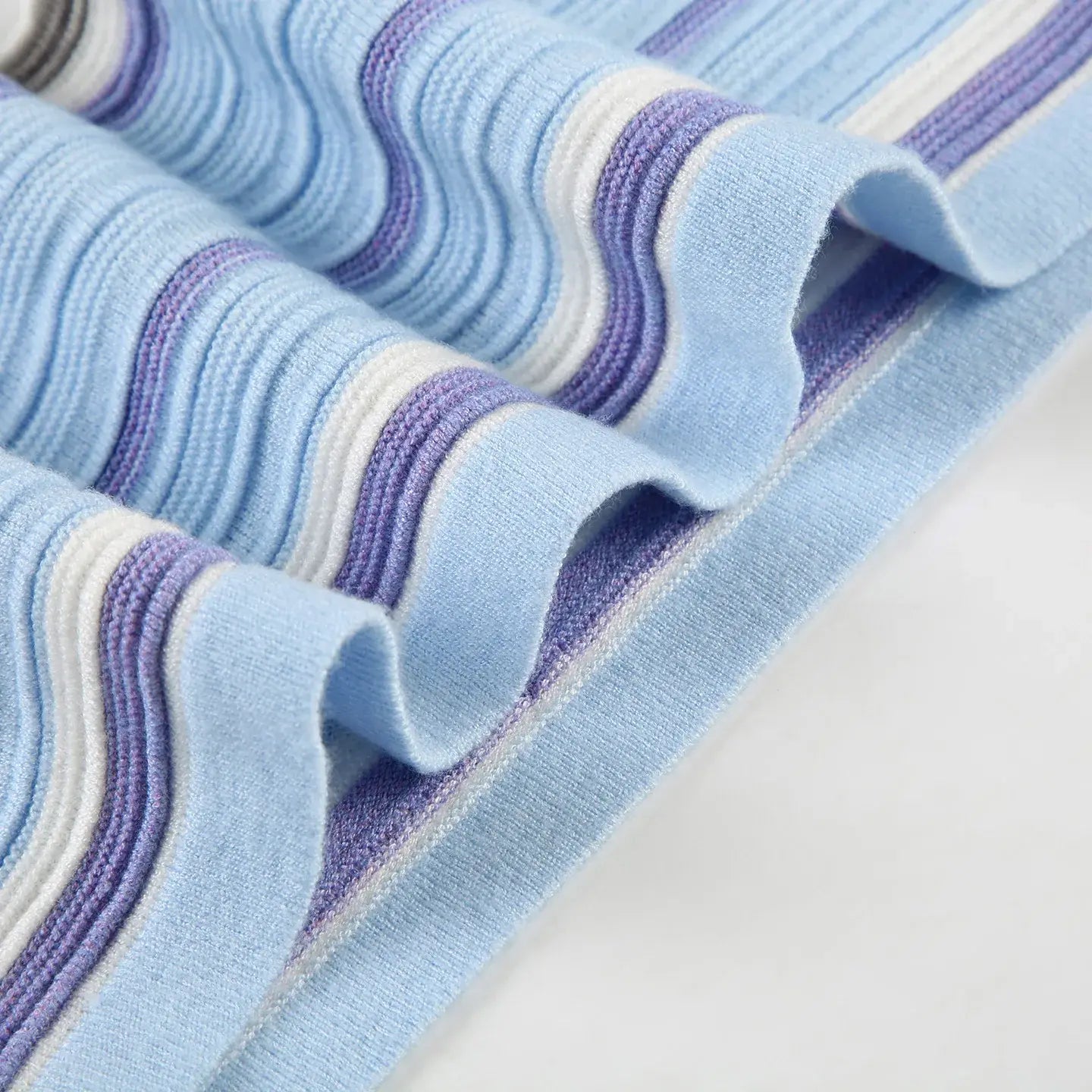 Colorful Striped Knitted 2 Piece Set Women