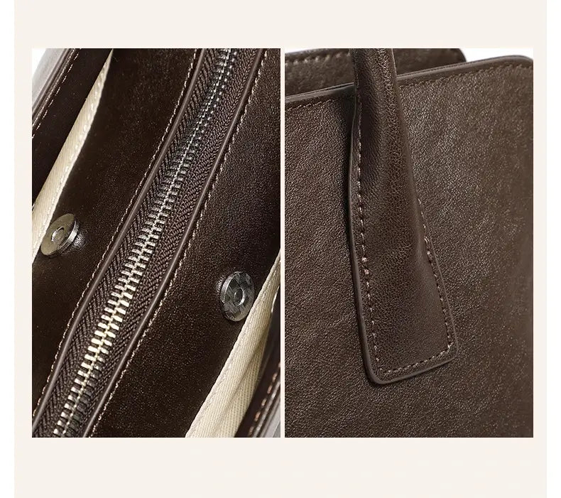 3 Layers Genuine Leather Large Underarm Shoulder Bags For Women