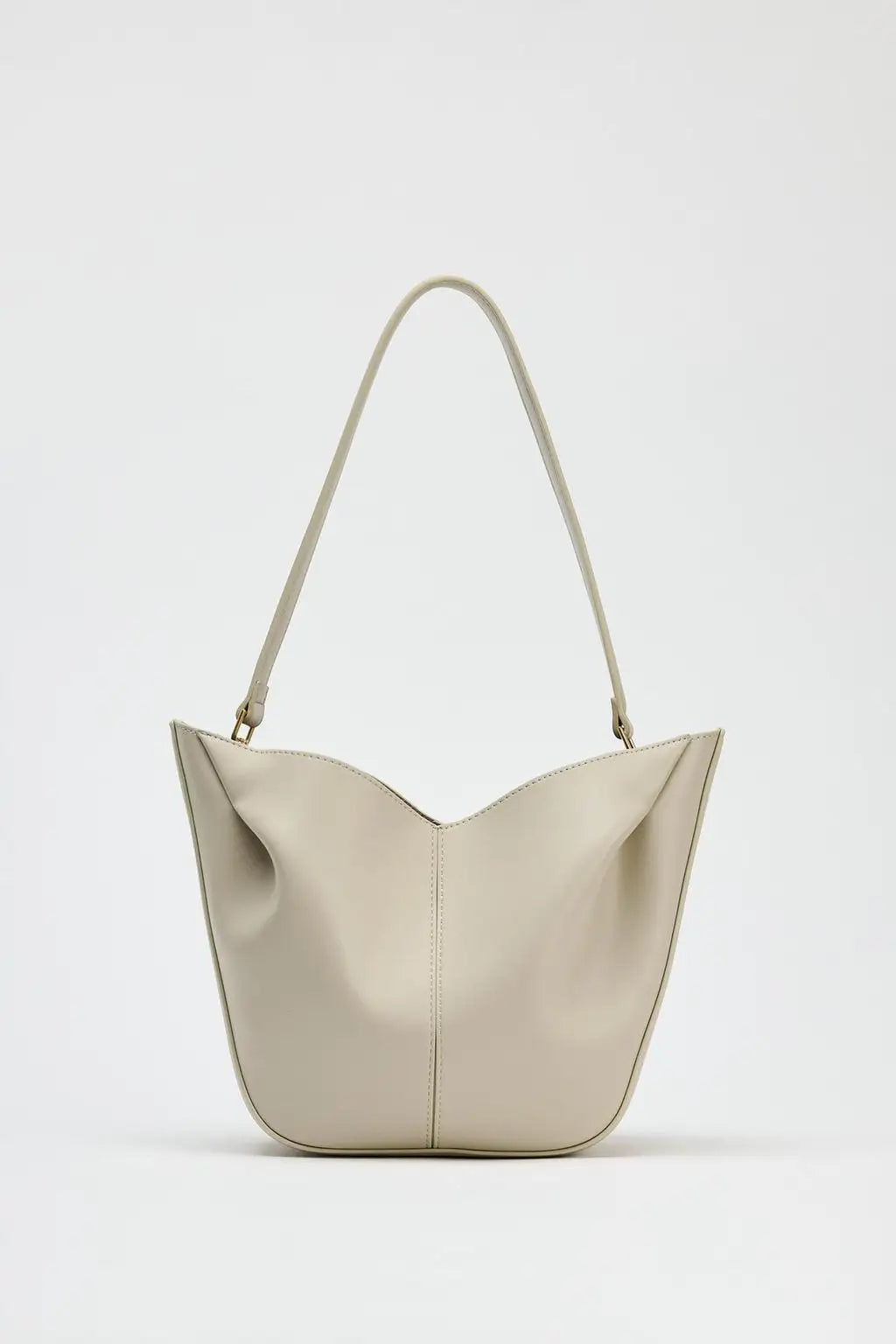 Fashionable Top Handle Bag Solid Color Simple Shoulder