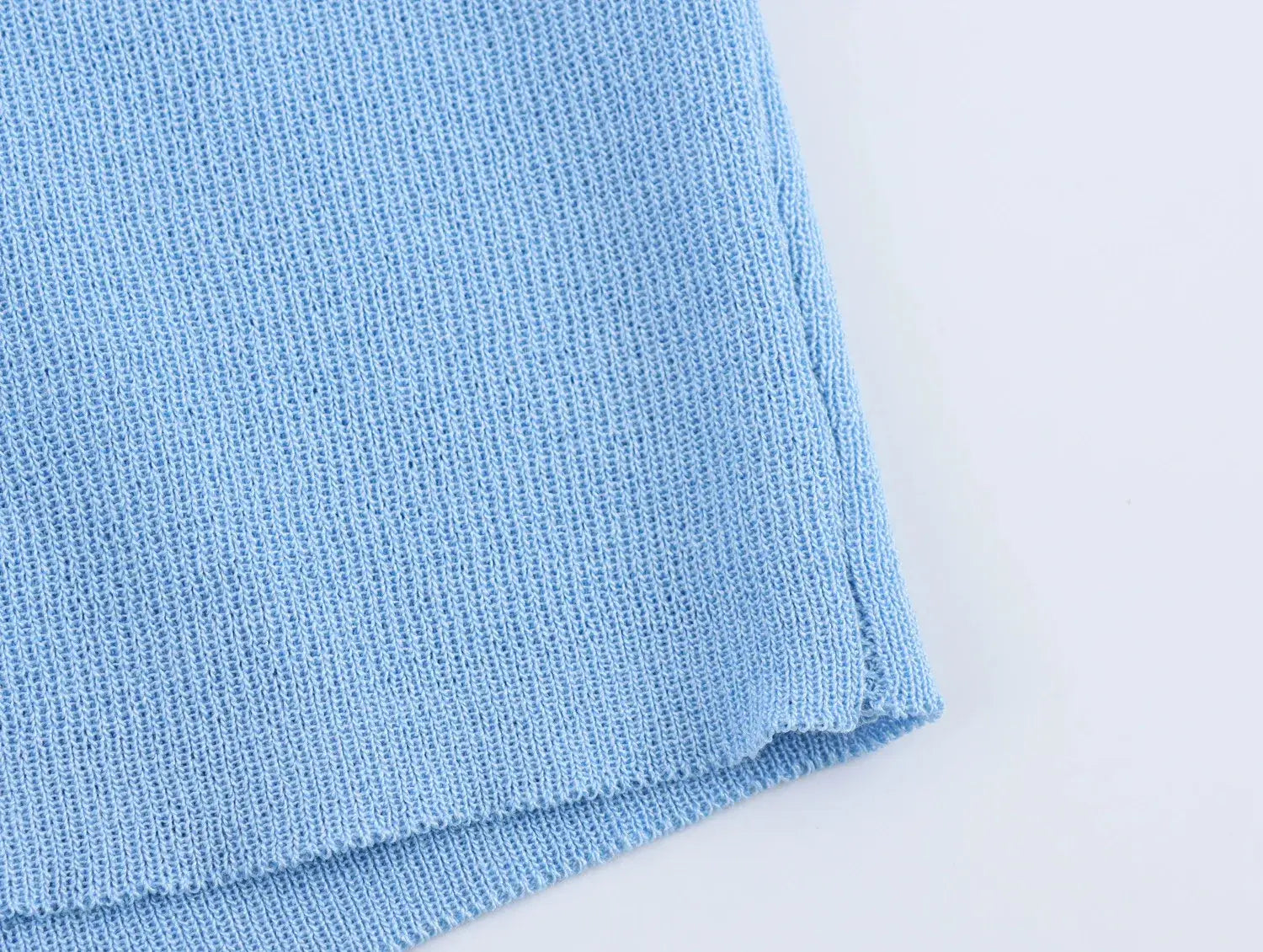 Women Pleated Knitted Pullover Slim-fit Round Neck Long Sleeve Simple Sweater