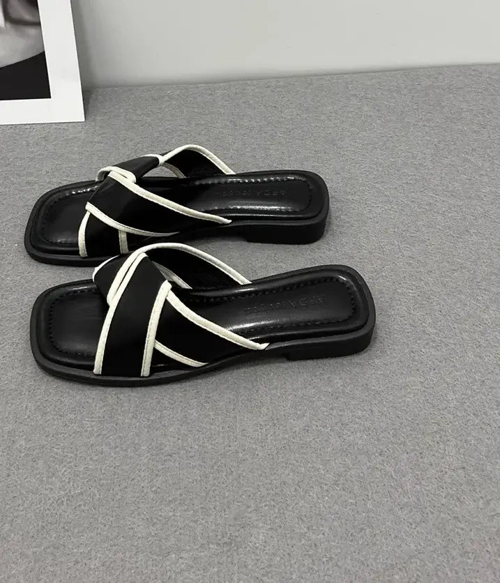 Women’s Slippers Open Toe Low Heel