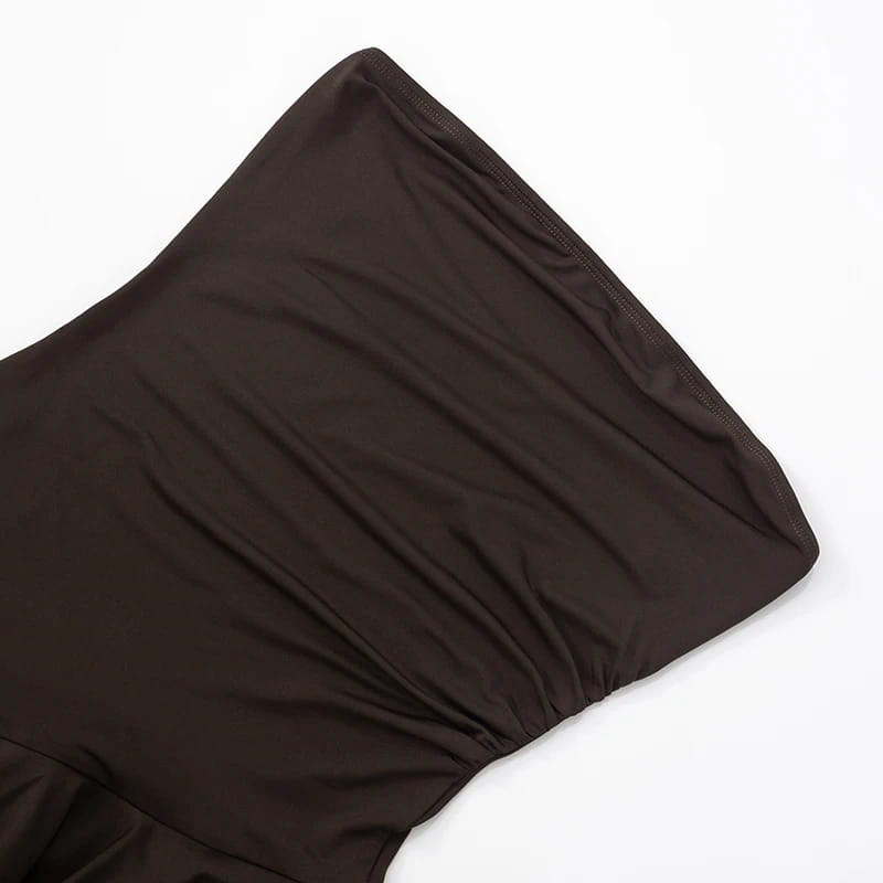 Women’S Sleeveless Backless One-Shoulder Dress