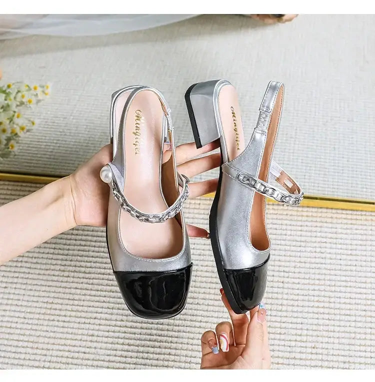 Women’s High Heels Round Head Vintage Shoes