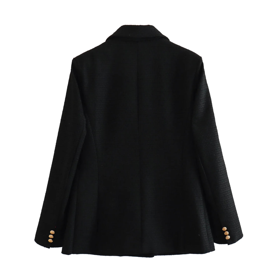 Women's Clothing Style Fashionable Versatile Texture Double breasted Mid length Suit Coat - Norellé
