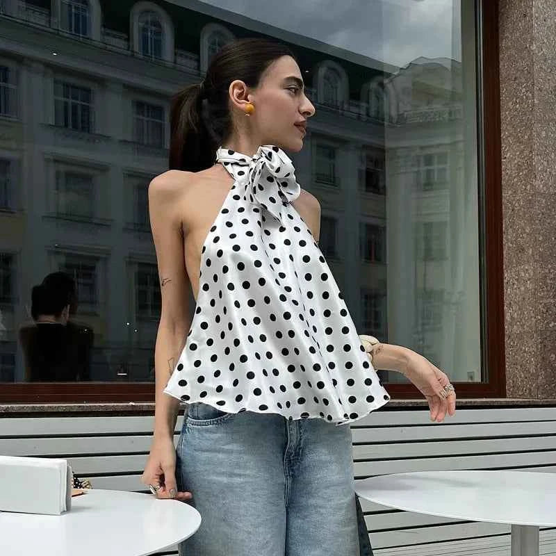 Vintage Polka Dot Tank Top