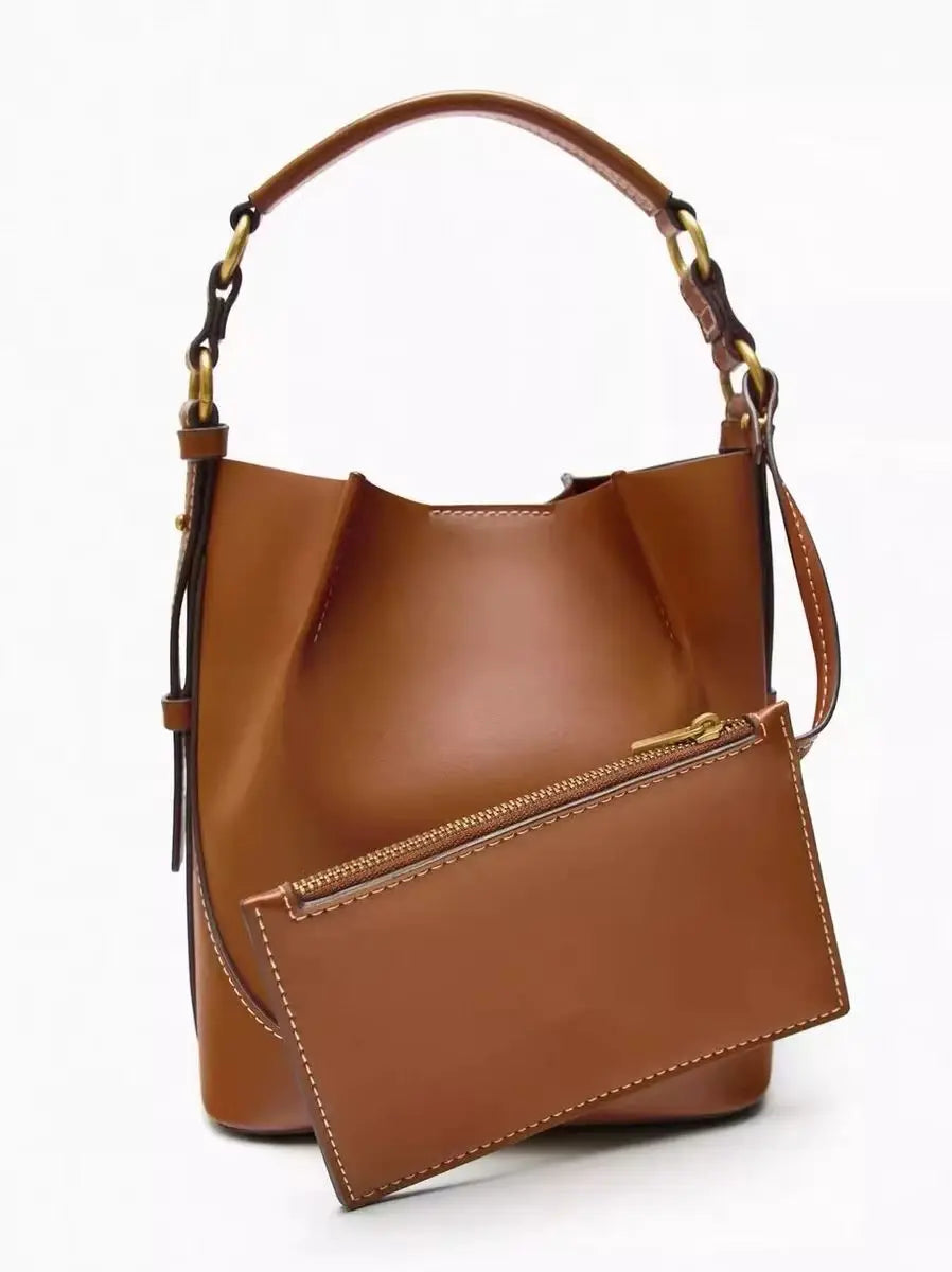 Women’s Bag Brown Crossbody Bucket
