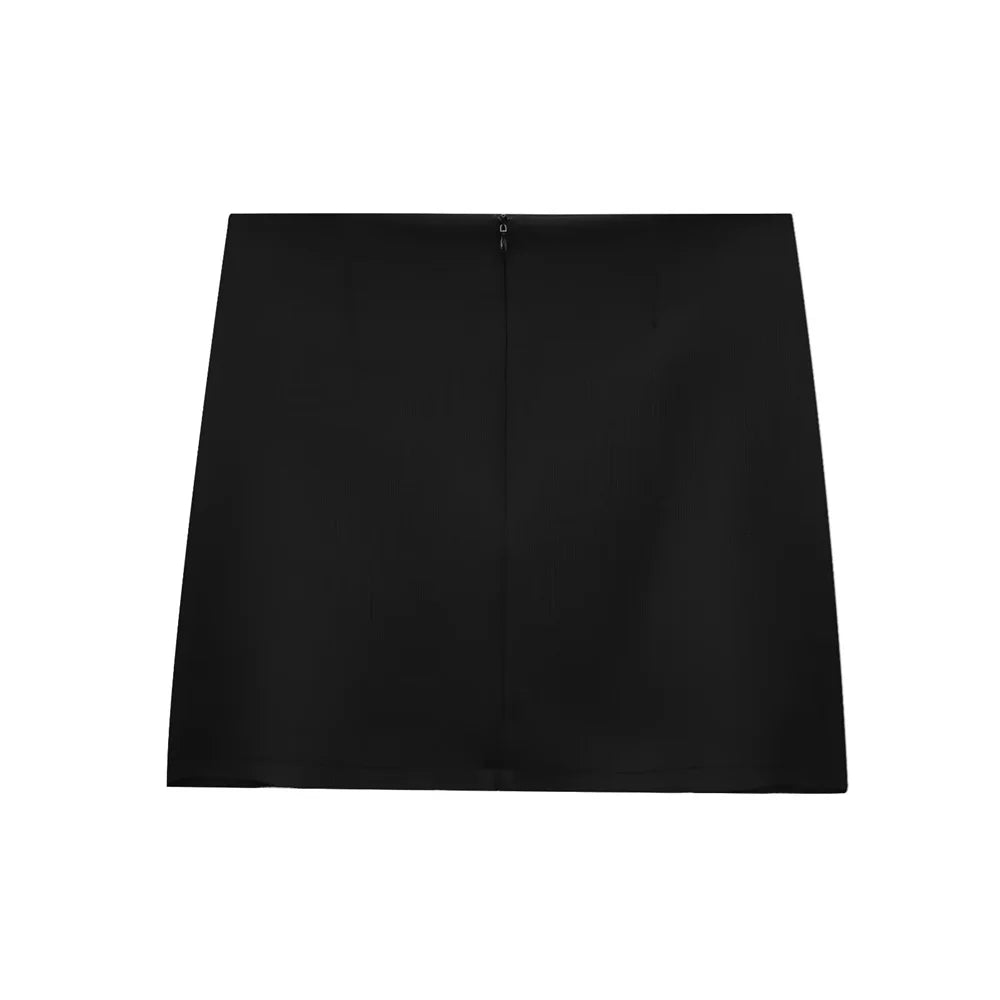 Women's Metal Ring A-line Temperament Short Skirt