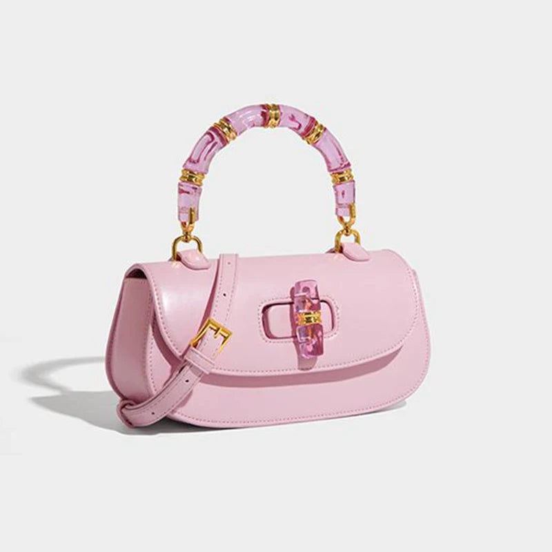 Women’s Handbags Bamboo Handle High-grade Leather