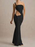 One Shoulder Hollow Out Women Maxi Dress - Norellé