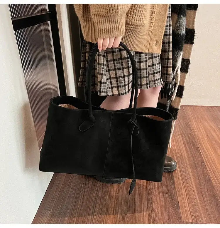 Faux Suede High Quality Handbag