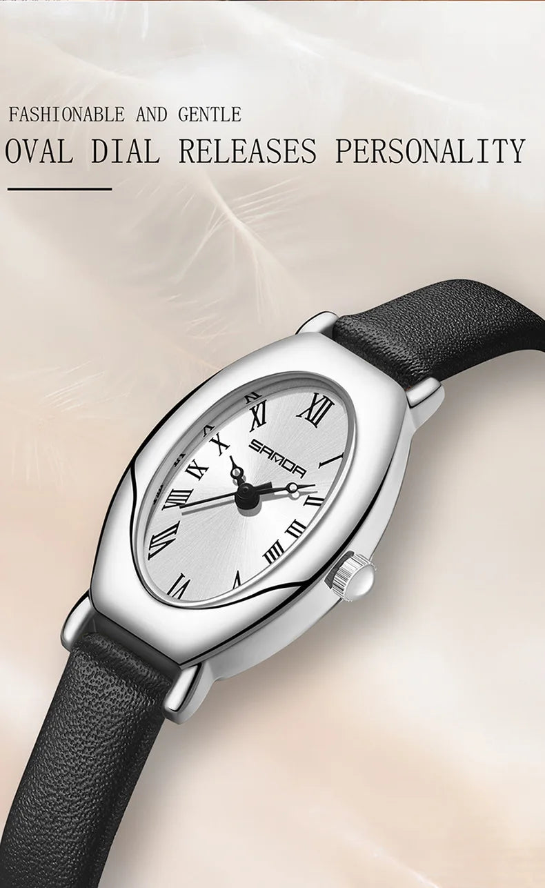 Women Quartz Watch Vintage Stainless Steel