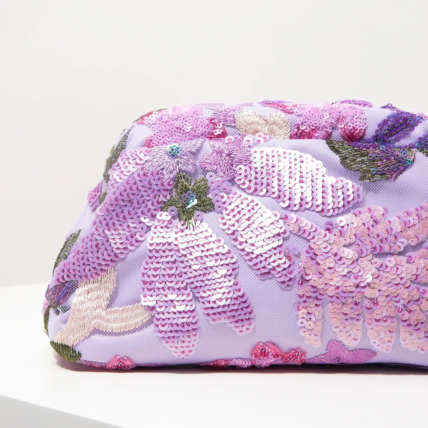 Floral Bag Sequin Clutch For Women