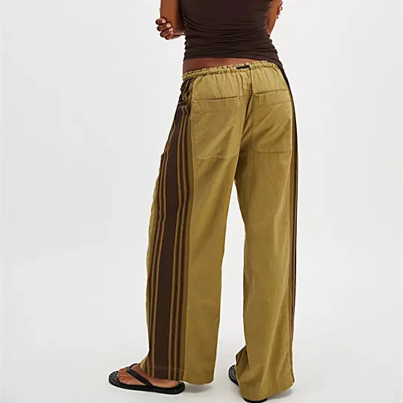 Vintage Women Side Striped Track Pants