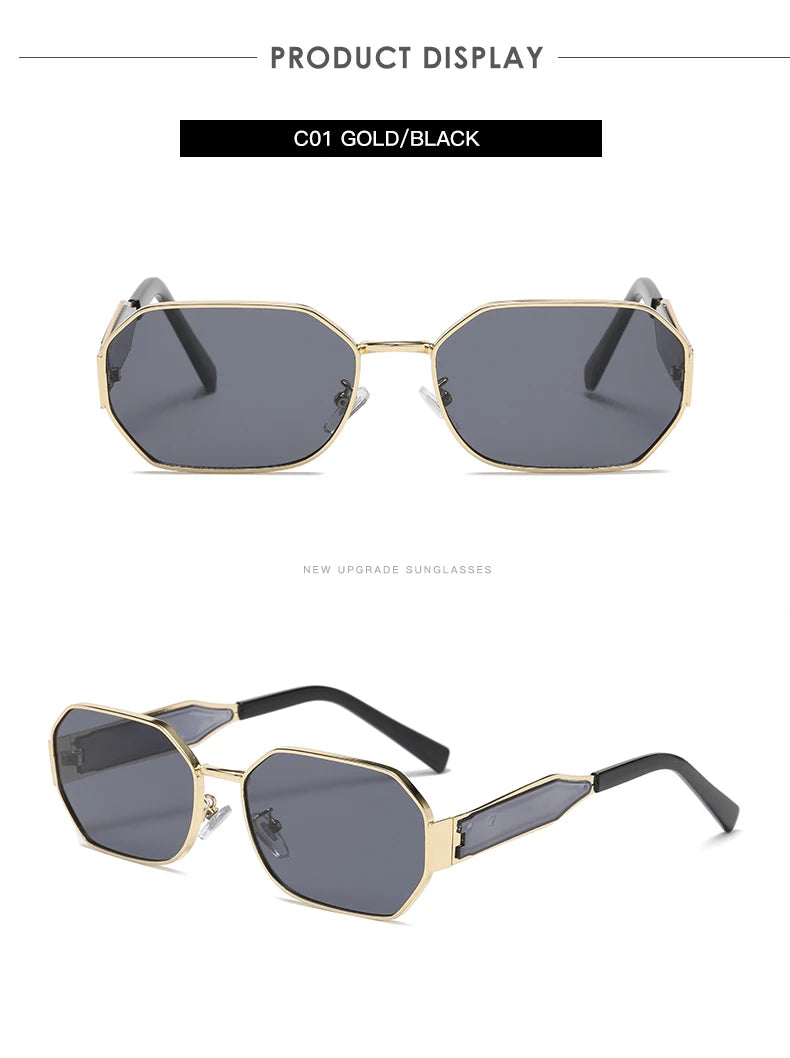 Fashion Square Vintage Sunglasses Women