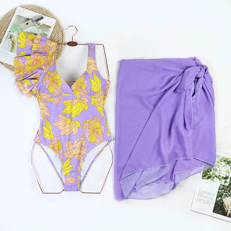 Ruffle Bikini Women Swimsuit Female Swimwear Bikinis Set - Norellé