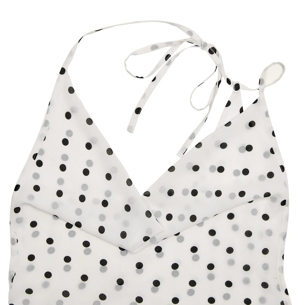 Printed Polka Dots Maxi Dress For Women