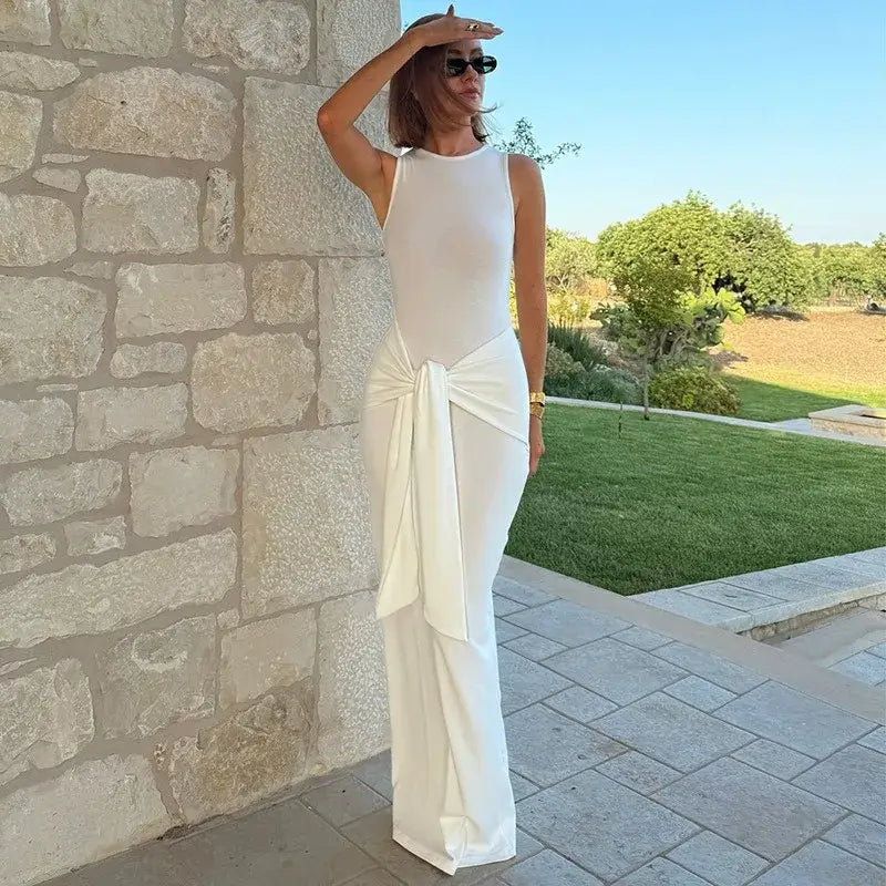 Fashion Bandage Maxi Dress Women